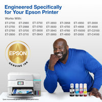 Epson 502 EcoTank Ink Ultra-high Capacity Bottle Color Combo Pack Works with ET-2750, ET-2850, ET-2980, ET-2988, ET-3750, ET-3760, ET-3850, ET-4850, and other select EcoTank models