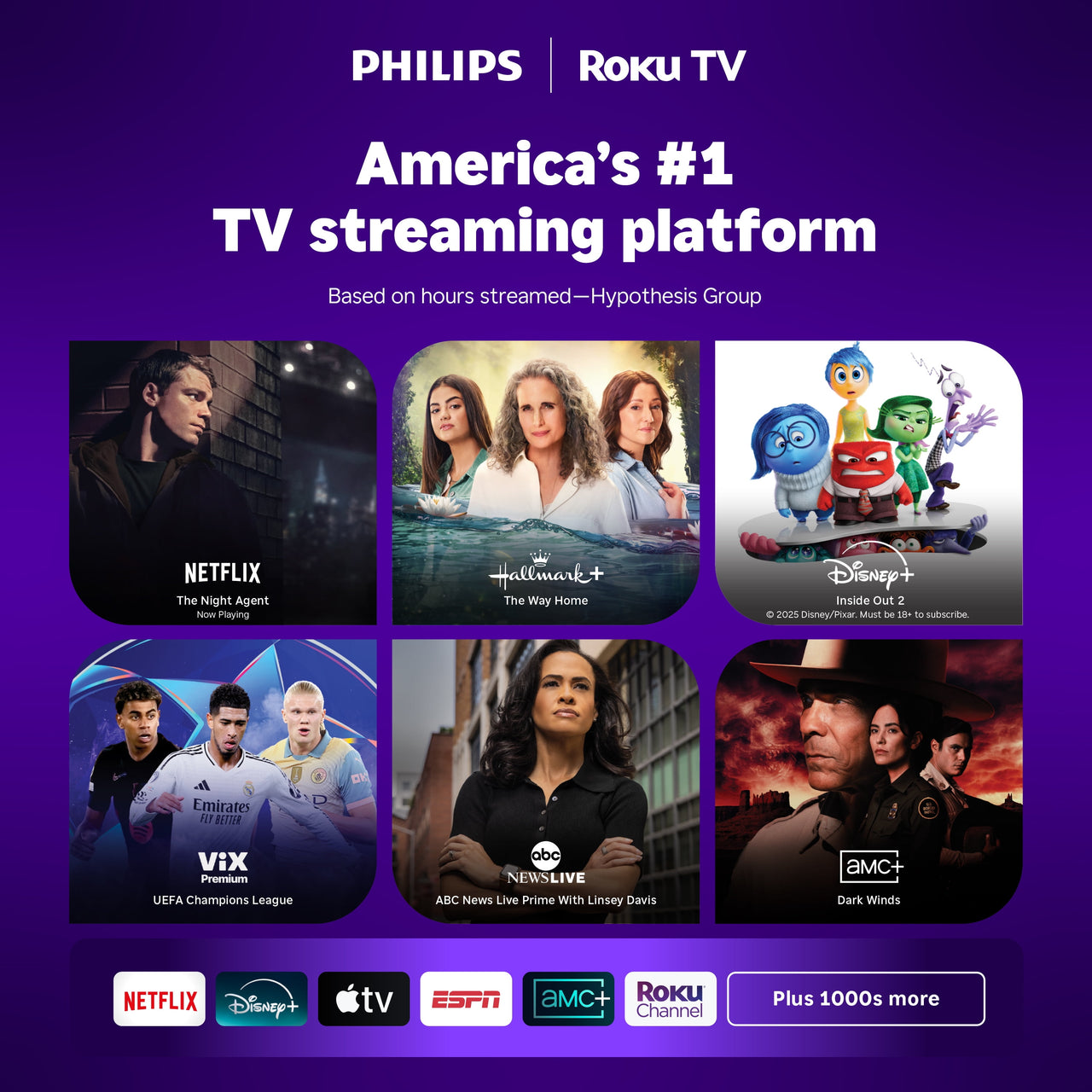 Philips 32" Class HD (720P) Smart Roku Borderless LED TV (32PFL6452/F7) (New)
