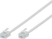 onn 7' Landline Phone Cord, White