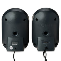 onn Stereo Speaker with Volume Controls, 3.6 ft 3.5mm Aux with USB Power Cable