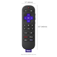 Roku Voice Remote Pro (2nd Ed.) - Rechargeable TV Remote Control with Hands-free Voice Controls, Backlit Buttons, & Lost Remote Finder - Replacement Remote Compatible with All Roku TV, Players, Audio