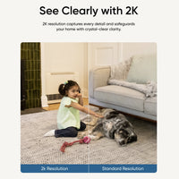 eufy Solo Indoor-Cam C220 Wired 2K Surveillance Camera, 24/7 Recording, AI Human Detection