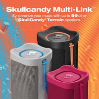 Skullcandy Terrain XT Medium Compact Wireless Speaker, IPX7 Waterproof, 14 Hour Battery