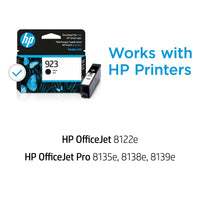 HP 923 Black Original Ink Cartridge, ~500 pages, 4K0T3LN