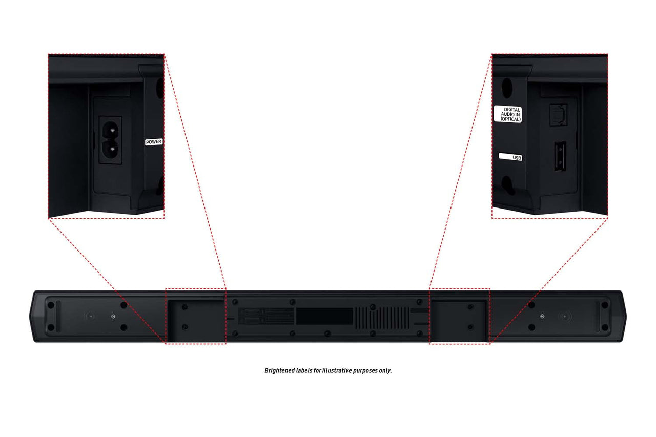 SAMSUNG B-Series 4.1.CH Soundbar & Rear Speakers with Subwoofer, Bluetooth, HW-C47M/ZA 2023
