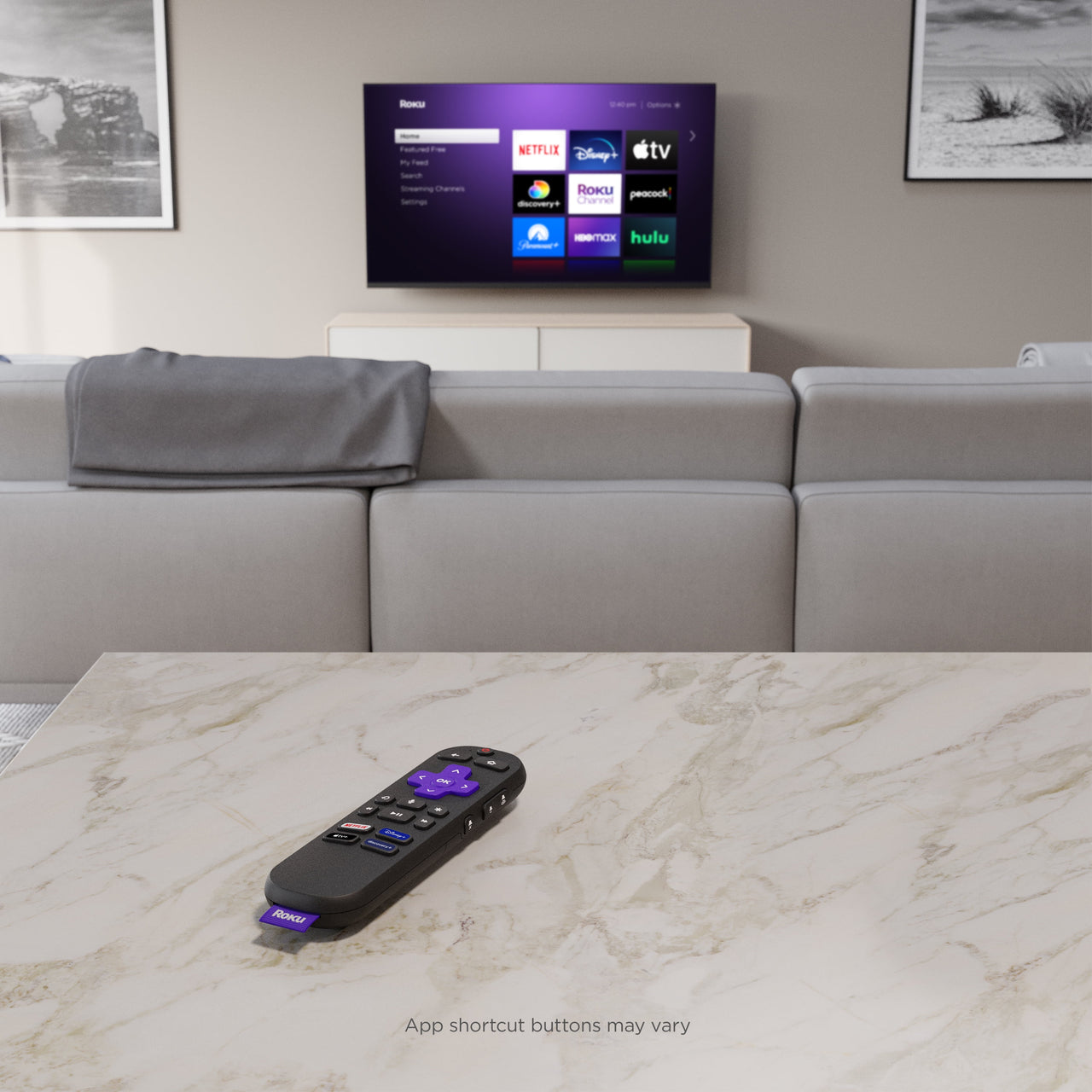 Roku Voice Remote (Official) for Roku Players, Roku Audio, and Roku TV™