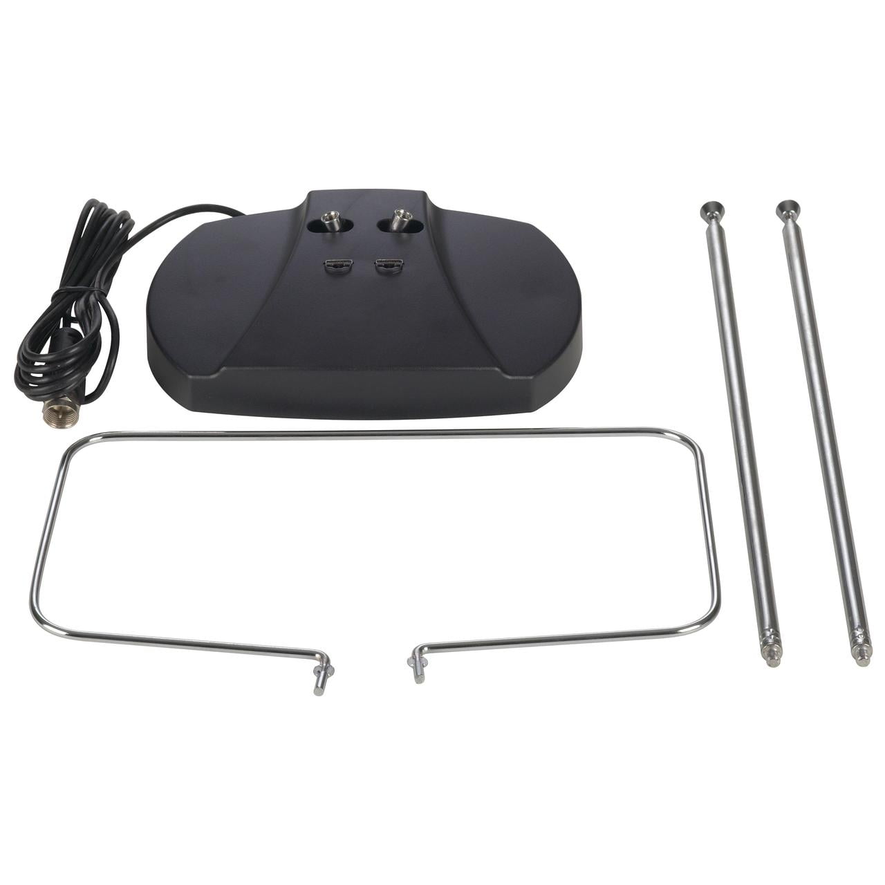 onn Indoor Easy-Adjust Antenna, 20 Miles Extended Range