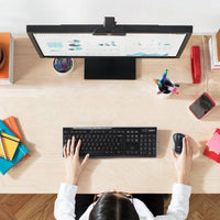 Logitech Wireless Keyboard and Mouse Combo for Windows, 2.4 GHz Wireless, 8 Multimedia and Shortcut Keys, Walmart Exclusive