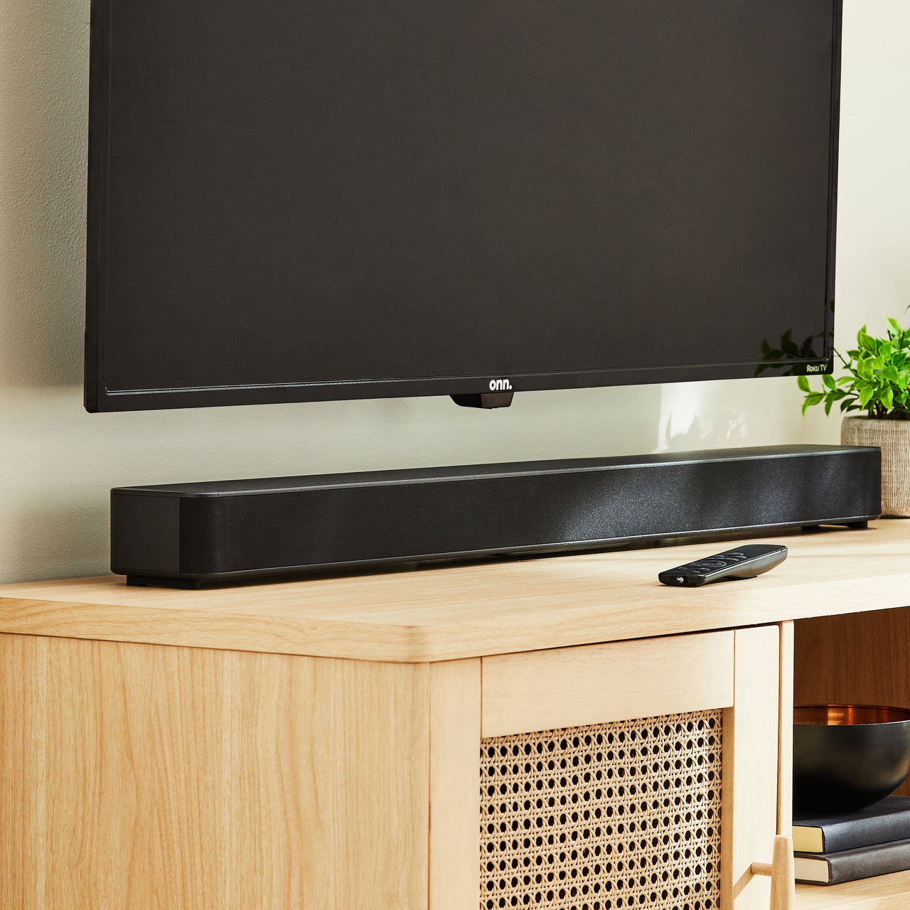 onn Bluetooth 2.1 Channel Soundbar with Dolby Digital Plus, 36", Black