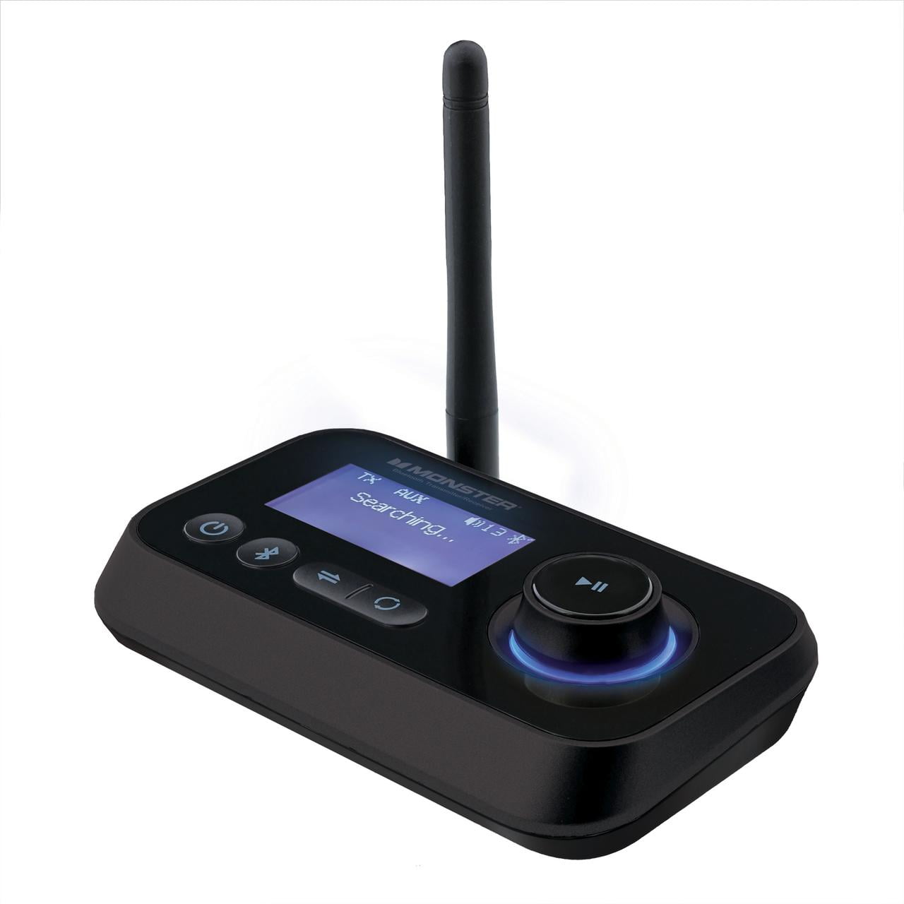 Monster 2-in-1 Bluetooth Transmitter for TV & Speakers, Wireless Bluetooth Adapter, Black