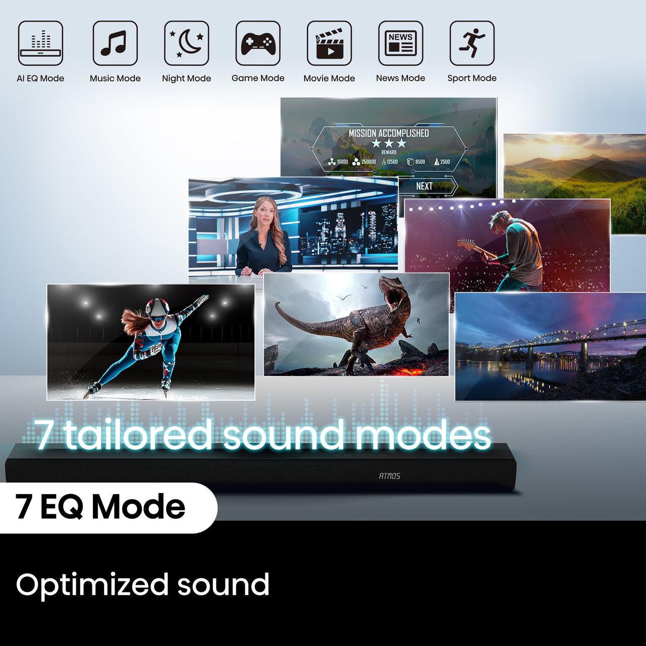 Hisense 3.1 Channel 380W Soundbar with Wireless Subwoofer* and Dolby Atmos (R632)