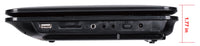 onn 10-Inch Black 480p Portable DVD Player Kit with Screen Swivel and Built-in Speakers