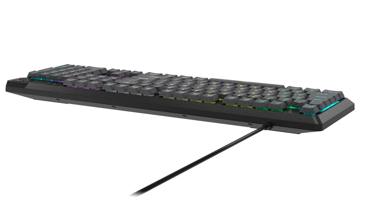 Corsair K55 CORE RGB Full Size USB Gaming Keyboard with Safety Leaflet, Black & Gray