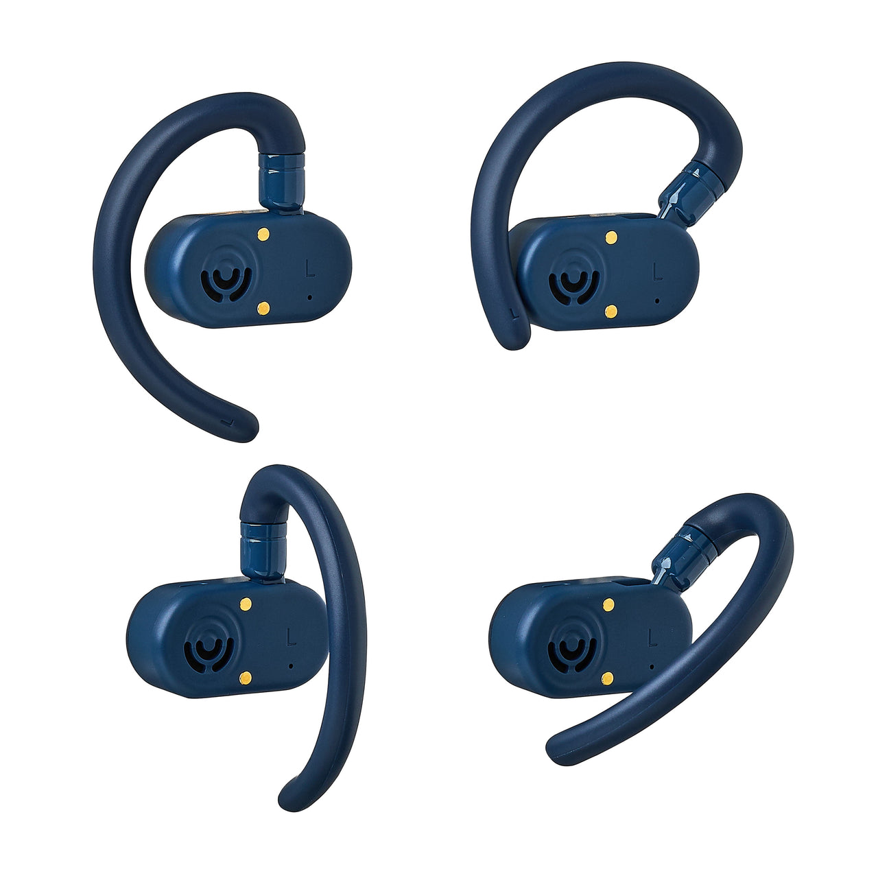 onn Wireless Open-Ear Earphones with Environmental Noise Canceling Microphones, Black
