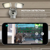 Merkury Floodlight Camera, Smart Wi-Fi, 1800 Lumens, Motion Alerts, (1-Pack)
