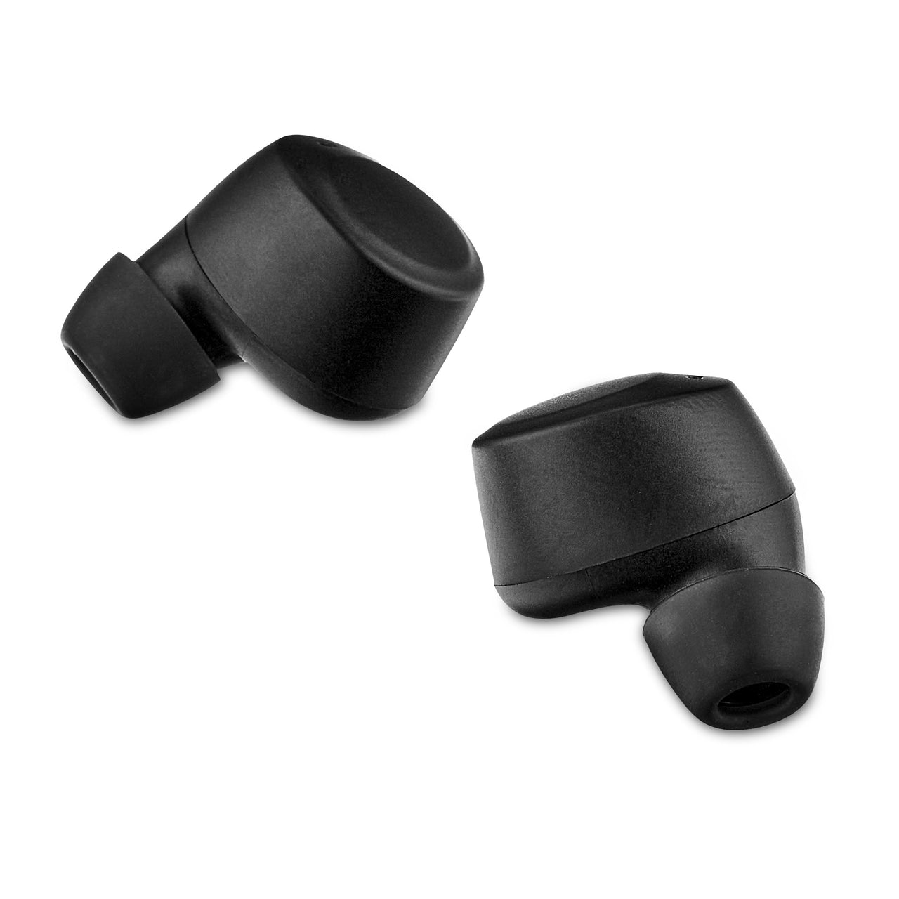 onn Bluetooth Wireless Earphones w/Charging Case and Touch Controls, Black