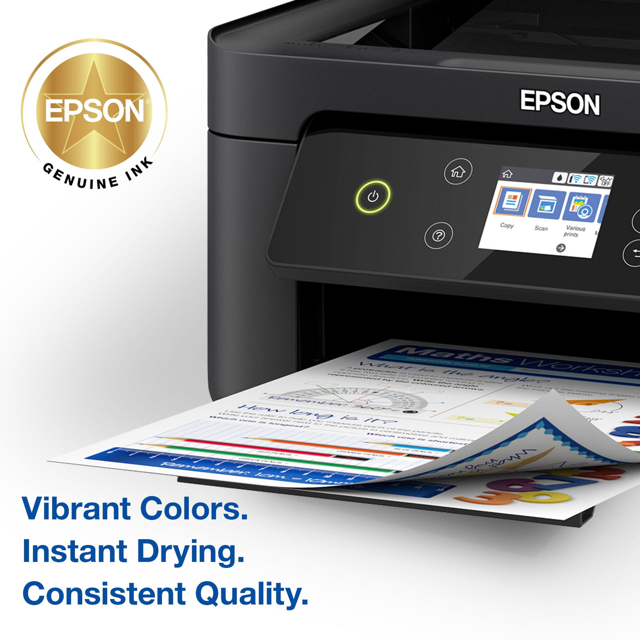 EPSON 212 Claria Ink Standard Capacity Color Combo Pack (T212520-S) Works with WorkForce WF-2830, WF-2850, Expression XP-4100, XP-4105