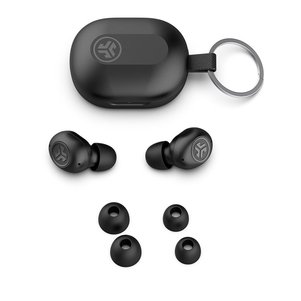 JLab JBuds Mini True Wireless Earbuds, Be Aware Audio, Bluetooth, IP55, Black