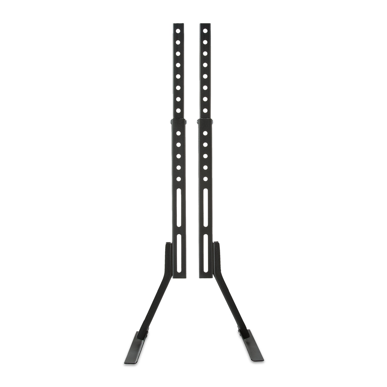 onn Tabletop TV Stand for 37" to 70" TVs, Holds up to 110 lbs, Black- Metal Legs for Tabletop