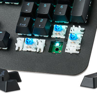 onn Gaming Mechanical Keyboard with Blue Switches, Adjustable 16.8M LED Lighting, 104 Keys, Black