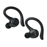 onn Wireless Earphones with Wireless Charging Case, Black