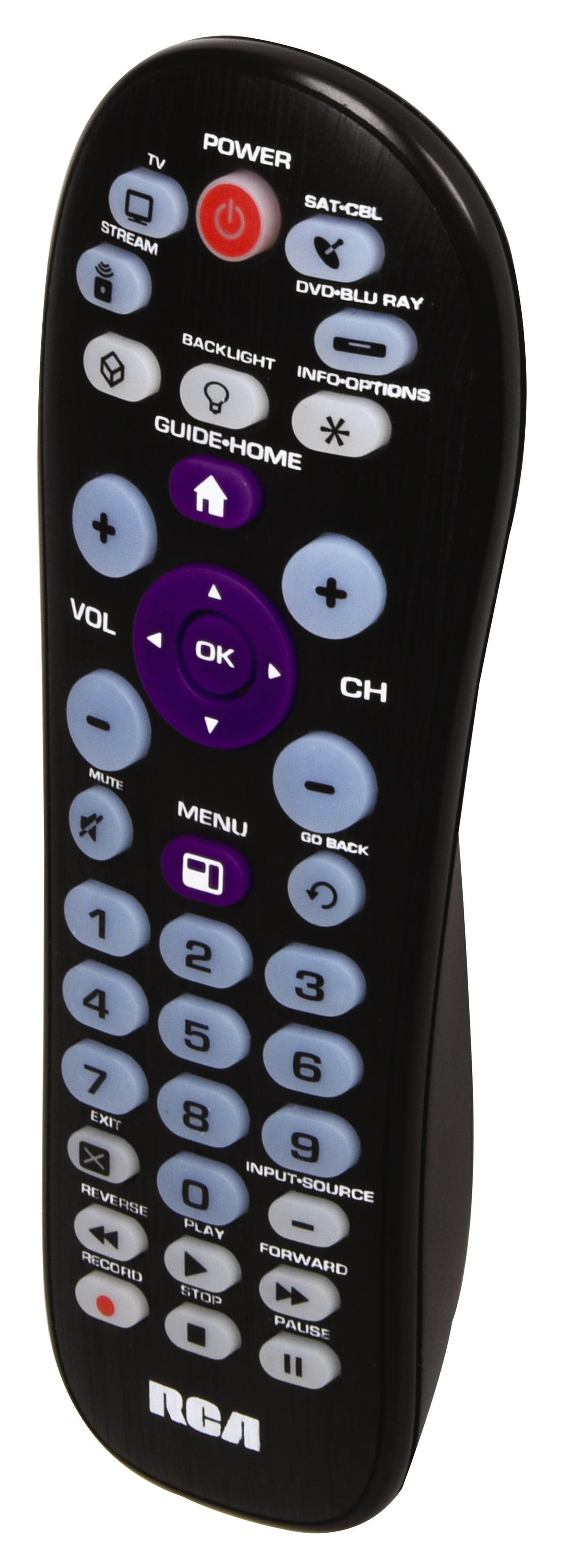 RCA 4-Device Universal Remote Streaming Player Compatible
