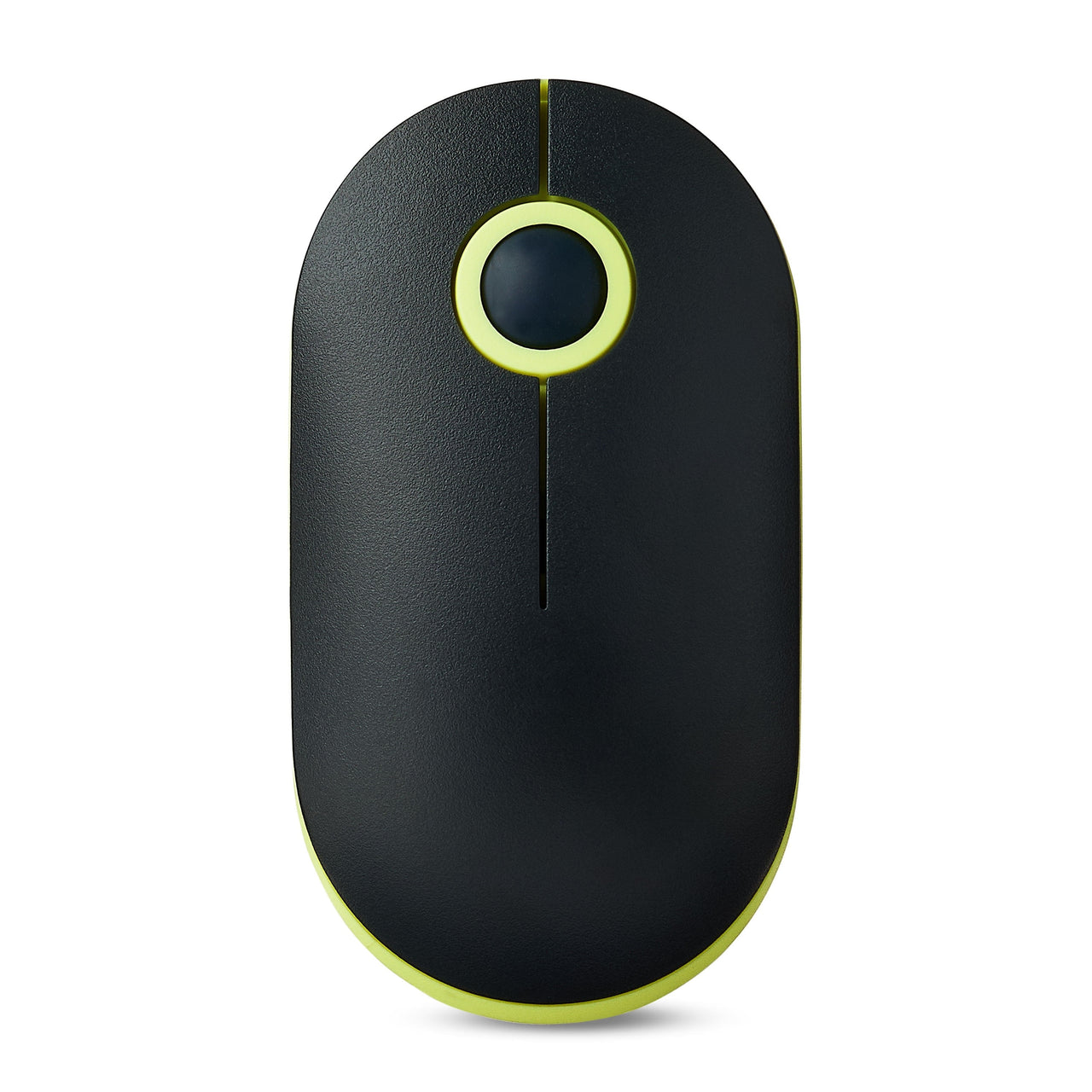 onn Multi-Device Wireless Full-Size Keyboard and 3-Button Mouse Set, Gray & Yellow