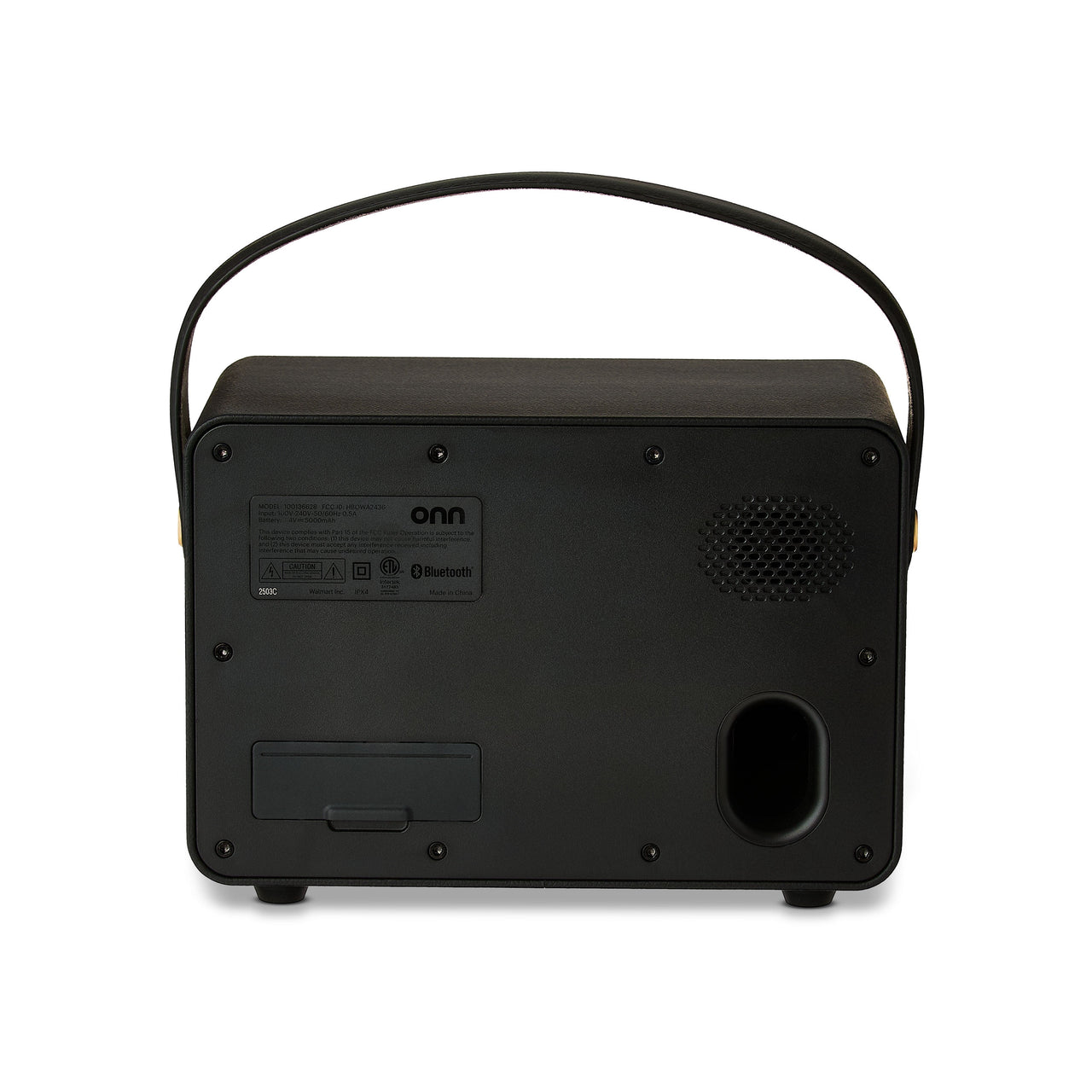 onn Large Wi-Fi Speaker with 360-Degree Directional Sound, Black