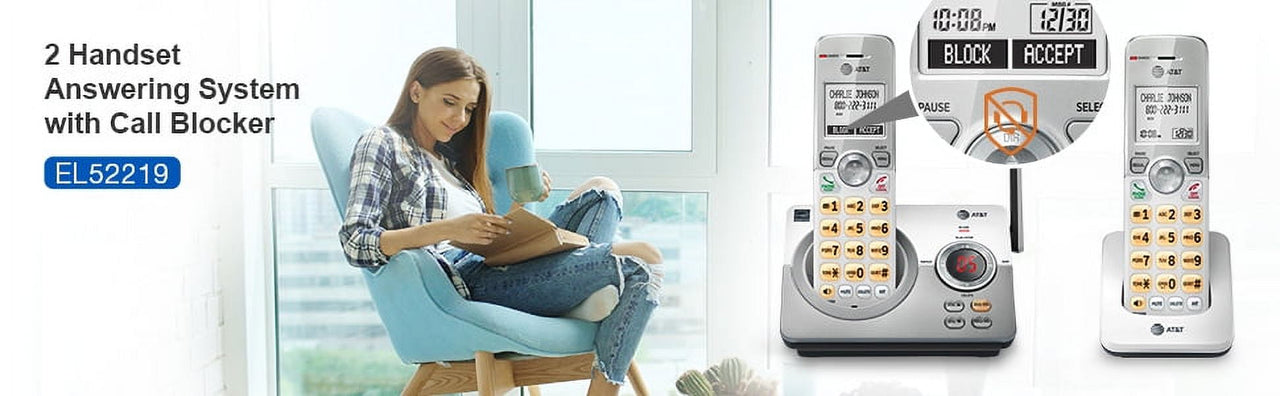 AT&T EL52219 2 Handset Answering System