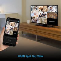 Night Owl Expandable Wi-Fi Security Hub with 64GB microSD Card and 3 Wire Free 2K Deterrence Cameras
