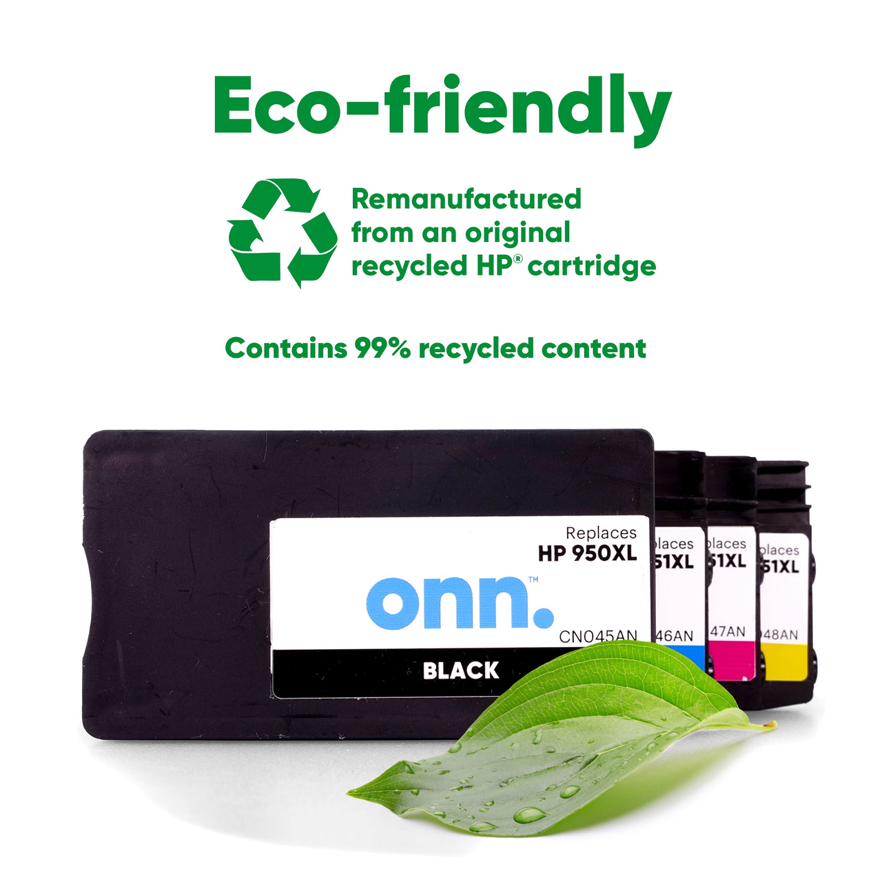 ONN INHPCL100014174 Ink Cartridges, HP 950XL Black & 951XL Color