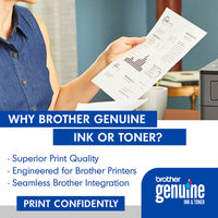 Brother Genuine High-Yield Black Printer Toner Cartridge Twin Pack TN7602PK