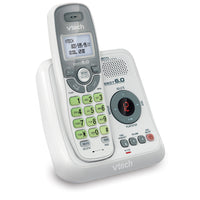 VTech CS6124 DECT 6.0 Cordless Phone with Answering System and Caller ID/Call Waiting, White