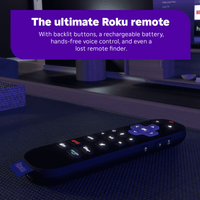Roku Ultra | 4K/HDR10+/Dolby Vision & Atmos Streaming Device - Rechargeable Backlit Voice Remote – Free & Live TV