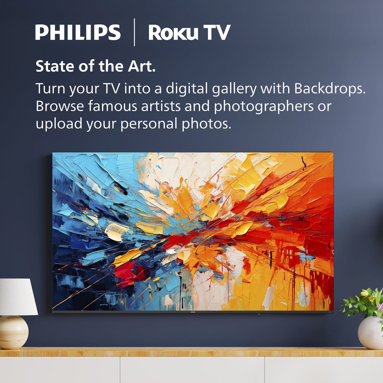 Philips 32" Class HD (720P) Smart Roku Borderless LED TV (32PFL6452/F7) (New)