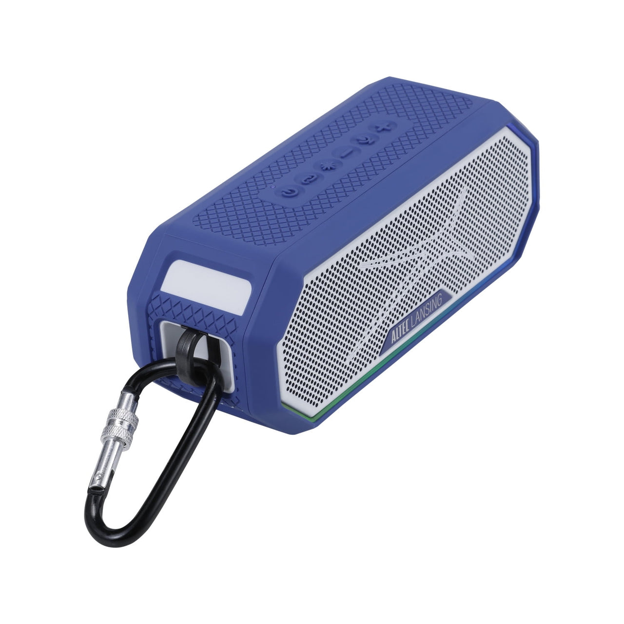 Altec Lansing Hydra Jolt 2.0 Everything Proof Wireless Magnetic Portable Bluetooth Speaker, Periwinkle Blue White, IMW1202-PERIWT