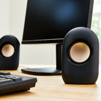 onn Stereo Speaker with Volume Controls, 3.6 ft 3.5mm Aux with USB Power Cable