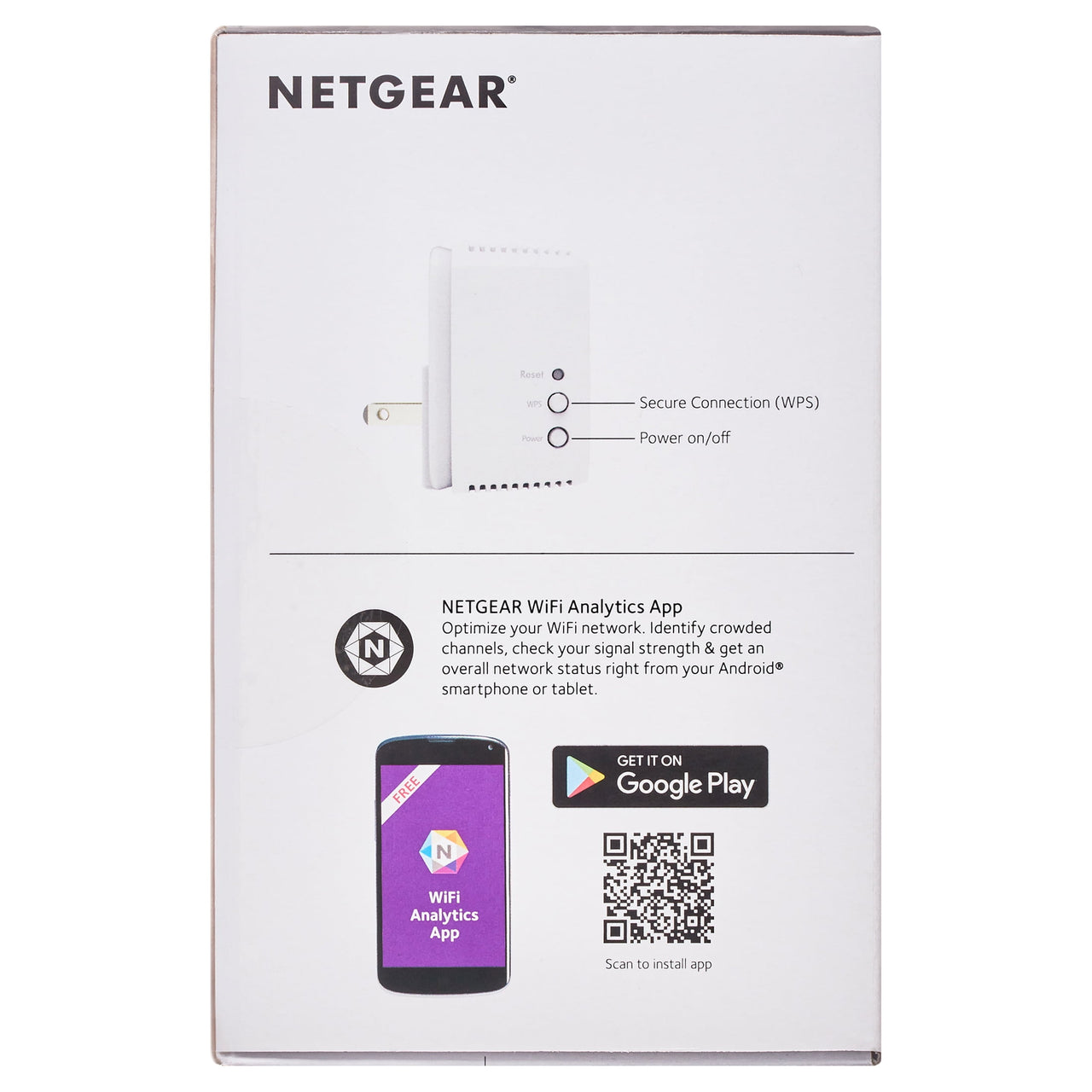 NETGEAR AC1200 WiFi Range Extender, Wall-plug (EX6110)