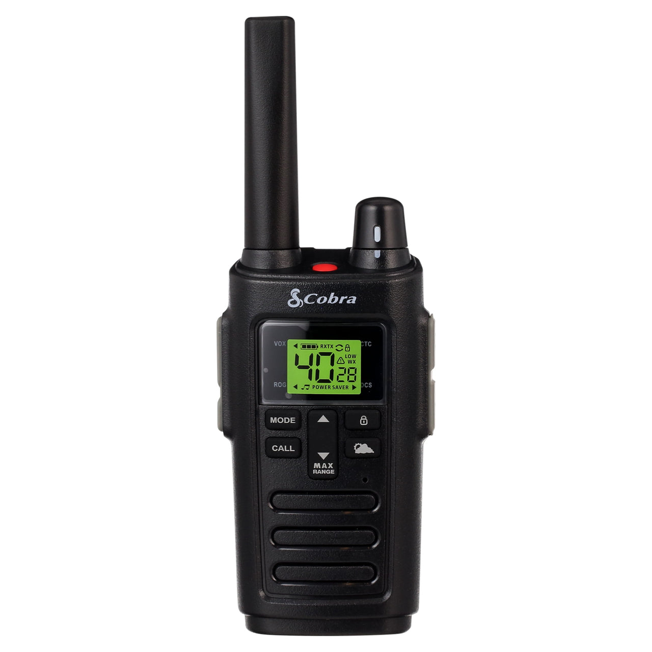 Cobra RX385 Two-Way Radios (Pair) Rugged and Water Resistant Walkie Talkies, up to 32 mile Extended Range & 40 Channels, NOAA Weather Chanels and Weather Alerts