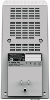 NETGEAR - EX6400 AC1900 WiFi Mesh Wall Plug Range Extender and Signal Booster