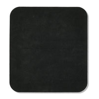 onn Mouse Pad, square, polyester surface with non-slip natural rubber backing, black