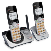 VTech CS5229-2 2 Handset Extended Range DECT 6.0 Cordless Phone with Answering System (Silver/Black)