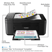 Canon PIXMA TR4722 All-In-One, Wireless Color Inkjet Printer for Home Office Use