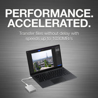 Seagate One Touch SSD 1TB External SSD Portable - Silver, Speeds up to 1030MB/s, with Android App, 1yr Mylio Create, 4mo Adobe Creative Cloud Photography Plan and Rescue Services (STKG1000401)