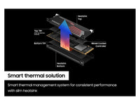 SAMSUNG SSD 990 PRO + Heatsink 1TB, PCIe 4.0, Compatible with PlayStation 5, Internal - MZ-V9P1T0GW