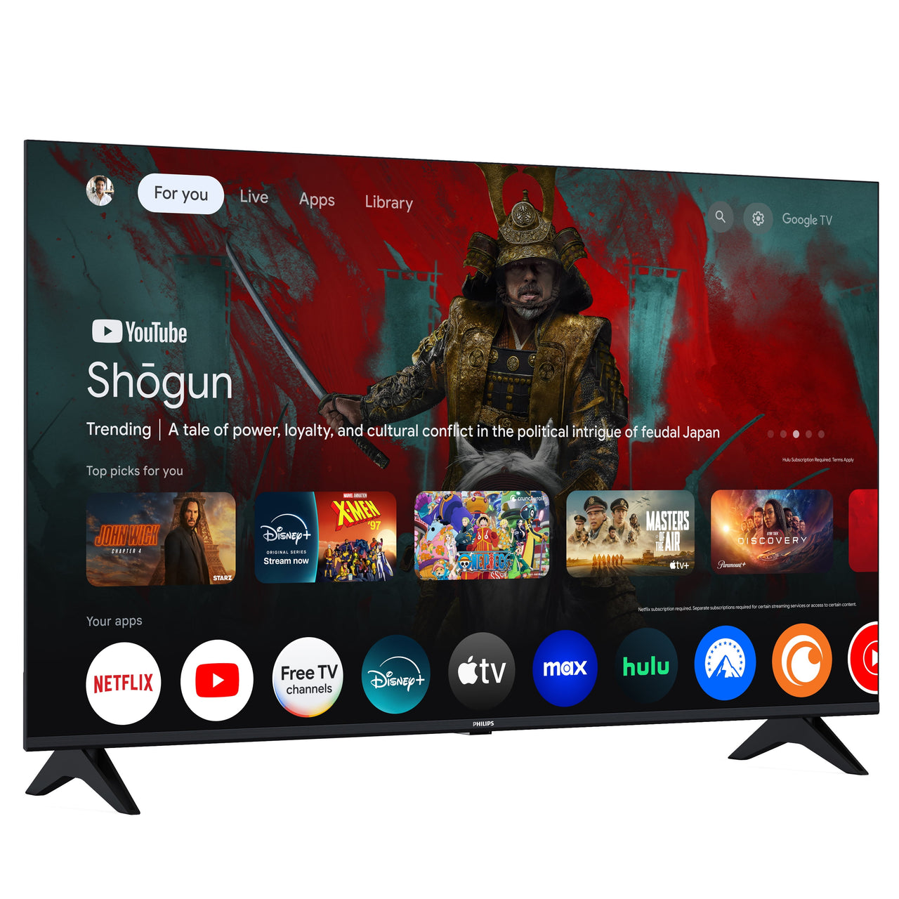 Philips 43" Class 4K Ultra HD (2160p) Google Smart LED TV (43PUL7652/F7)
