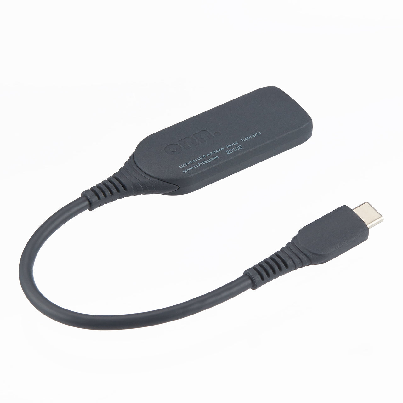 onn USB-C to USB Female Adapter, 4", 1 Piece per Pack, Black