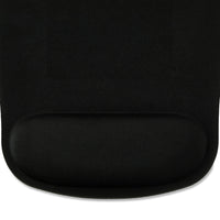 onn Mouse Pad with Memory Foam Wrist Rest Ergonomic Black