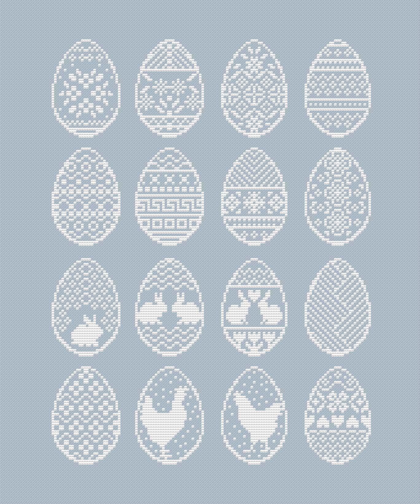 Easter Eggs - PDF Cross Stitch Pattern