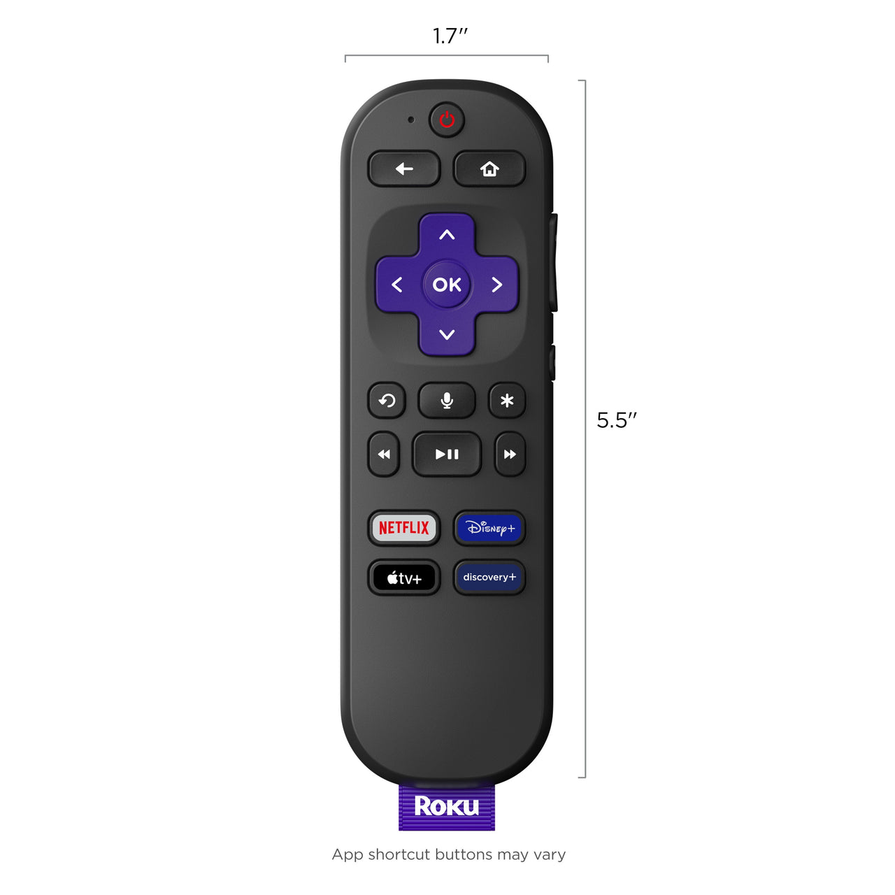 Roku Voice Remote (Official) for Roku Players, Roku Audio, and Roku TV™
